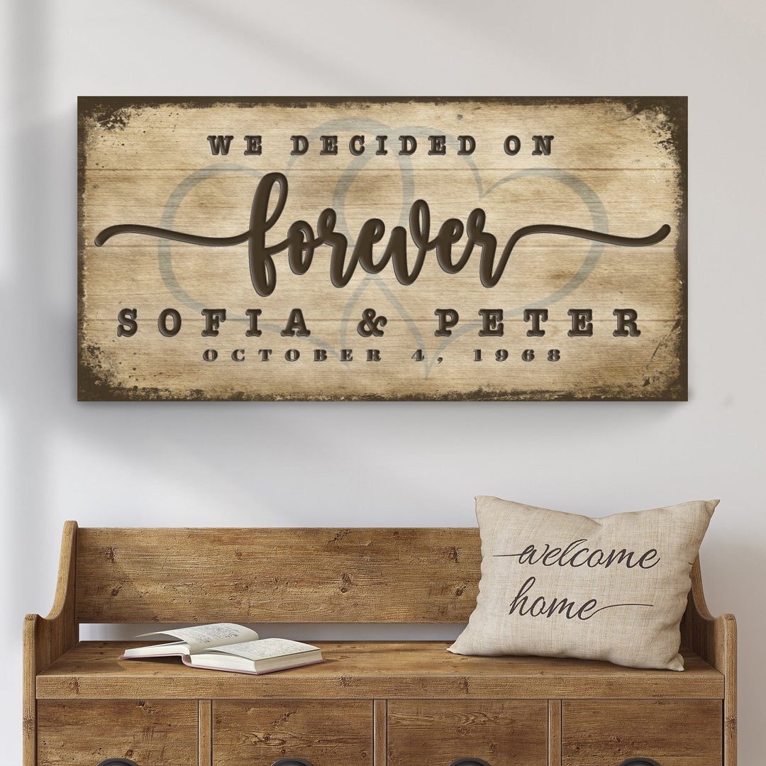 We Decided On Forever Sign II