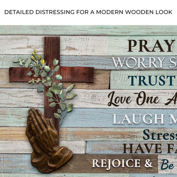 Trust God Love One Another Sign