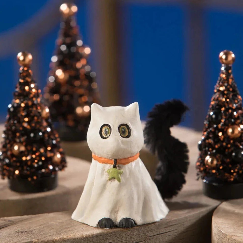 Halloween Casper Black Cat Mini Ghost by Bethany Lowe Designs