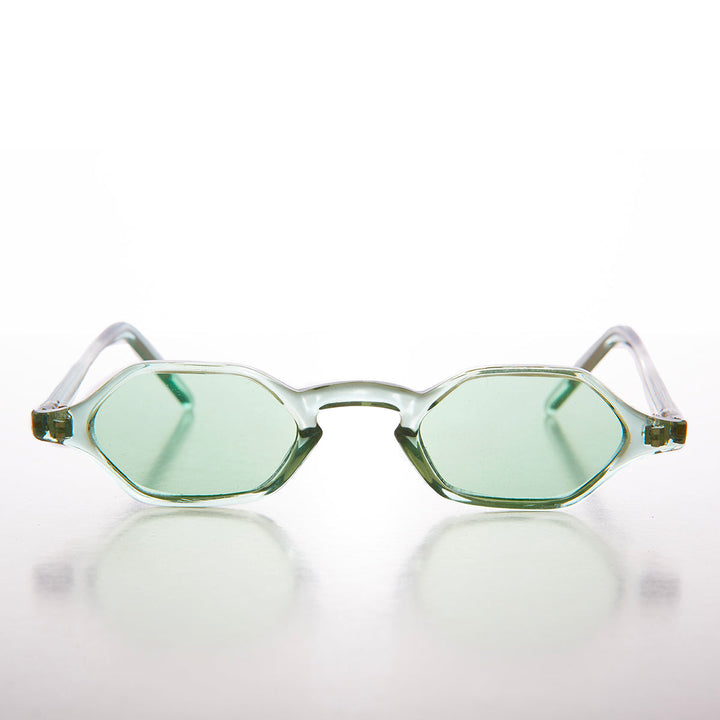Tiny Hexagon Vintage Sunglasses - Tesh