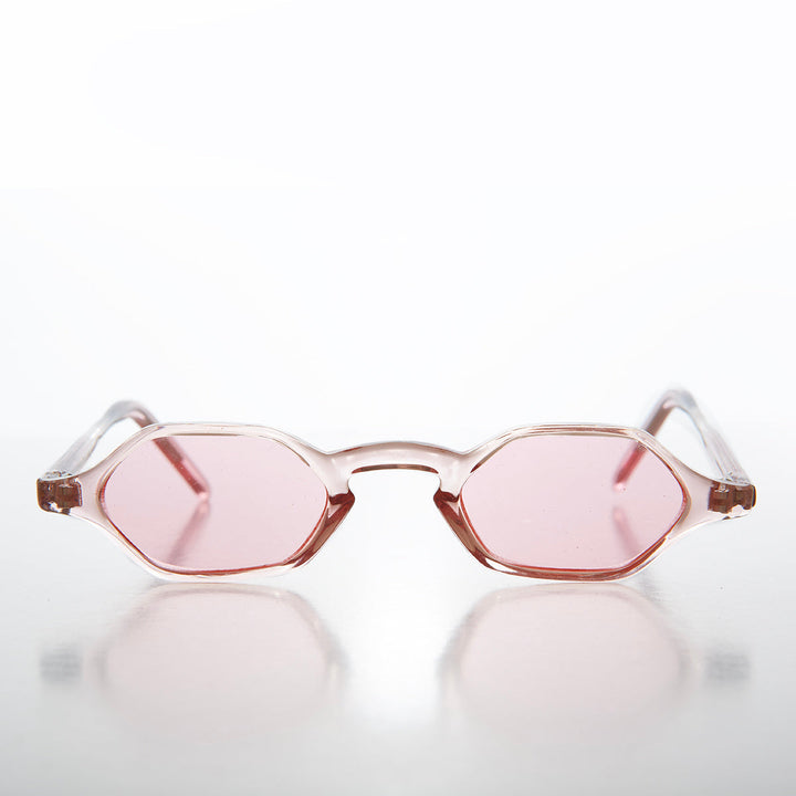 Tiny Hexagon Vintage Sunglasses - Tesh