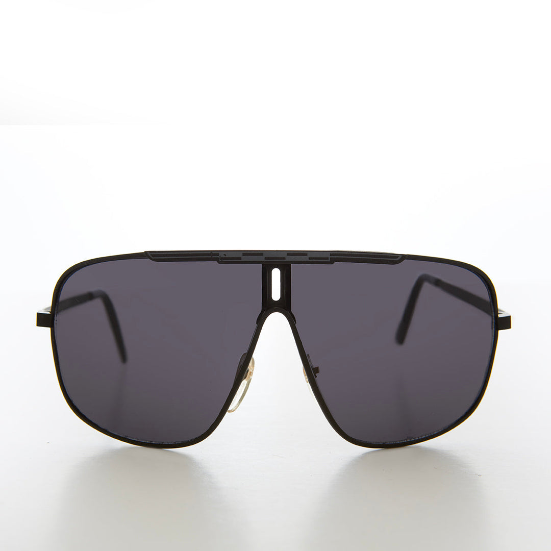 Large Square Vintage Pilot Sunglasses - Tucker