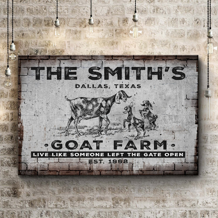 Goat Farm Sign II