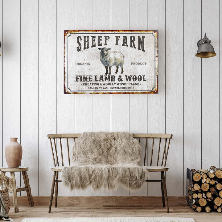 Sheep Farm Sign V