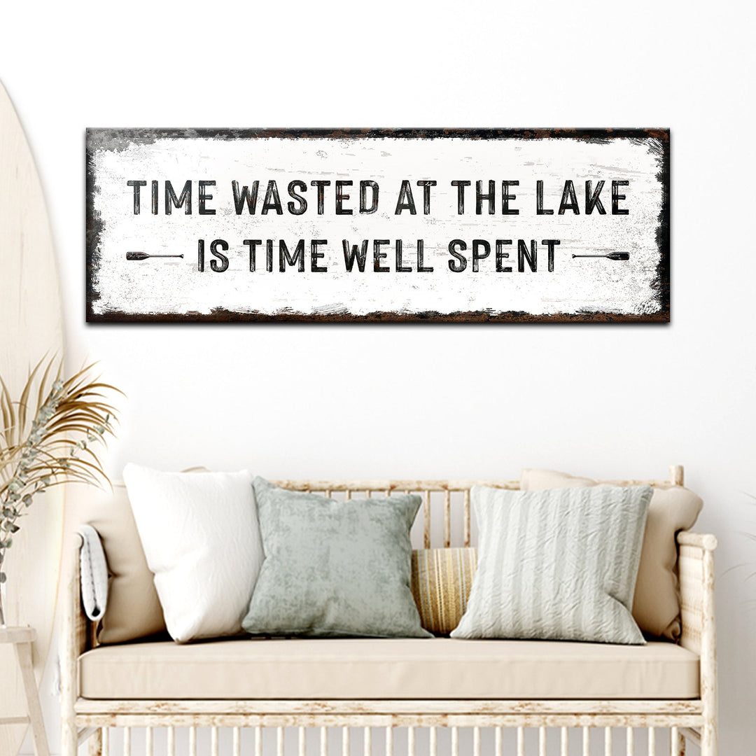 Time At The Lake Sign