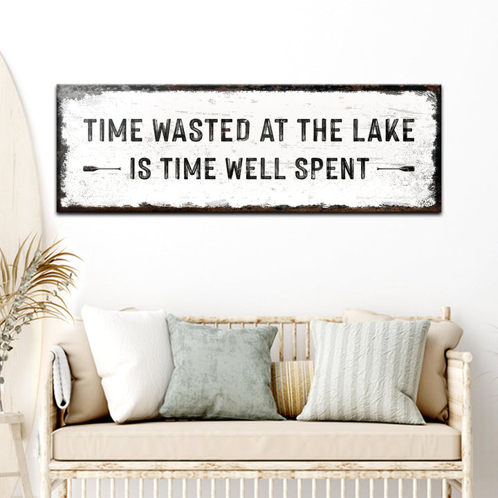 Time At The Lake Sign