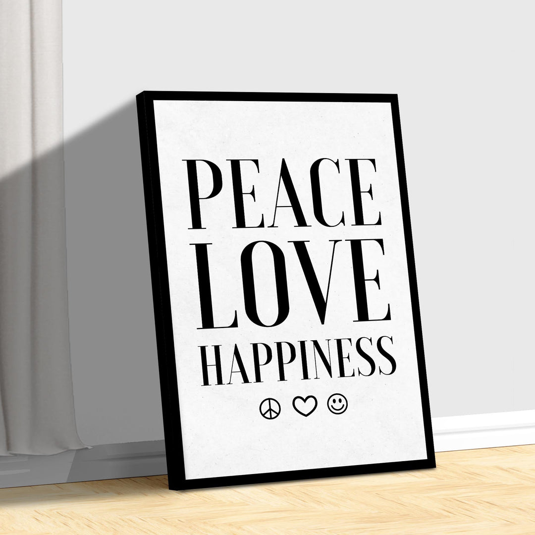 Peace Love Happiness Sign II
