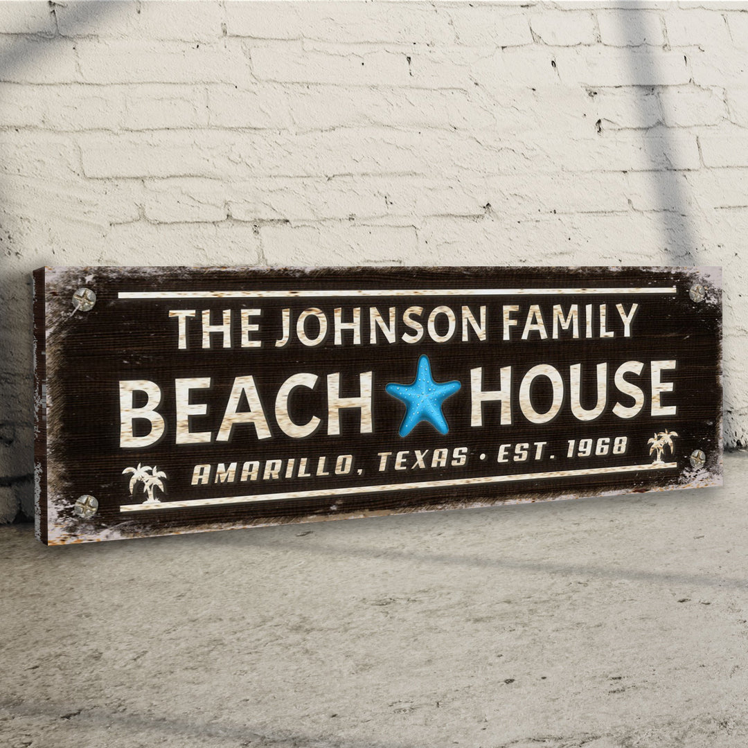Family Beach House Sign III