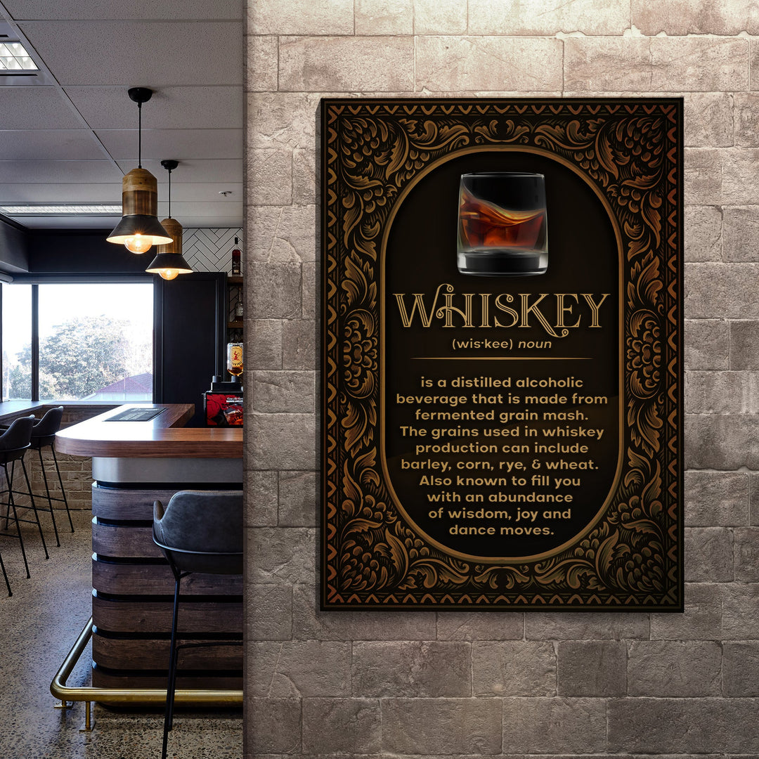 Whiskey Definition Sign