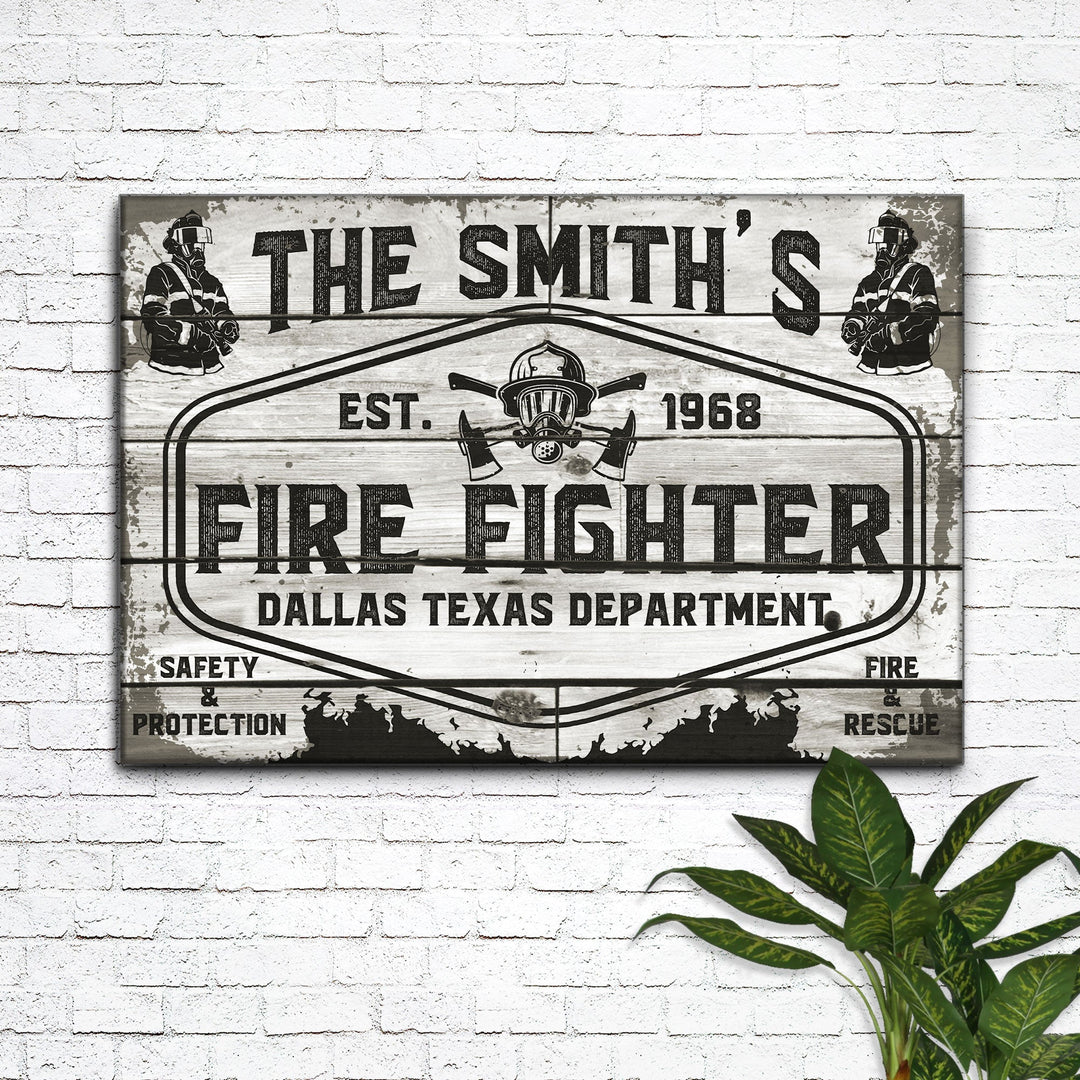 Fire & Rescue Fire Fighter Sign