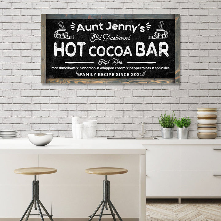 Family Recipe Old Fashioned Hot Cocoa Sign II