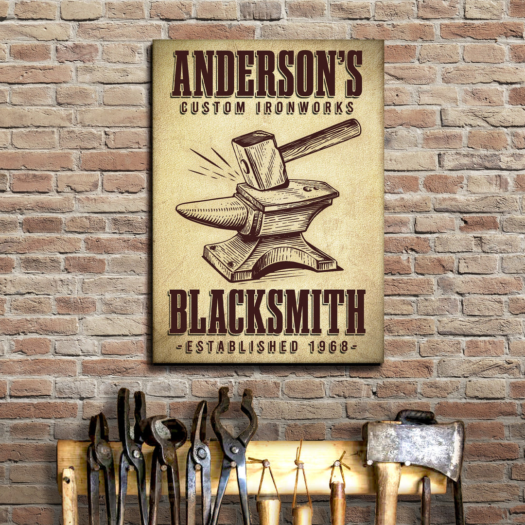 Custom Ironworks Blacksmith Sign