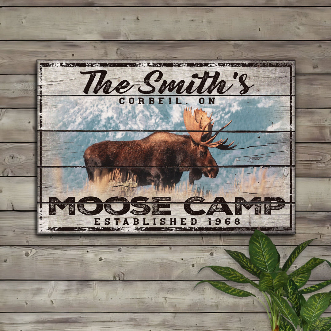 Moose Camp Sign