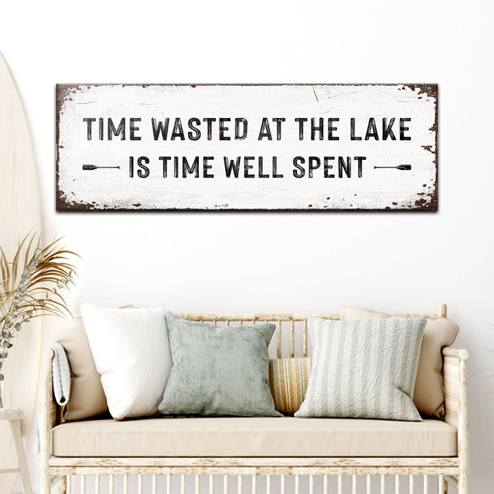 Time At The Lake Sign