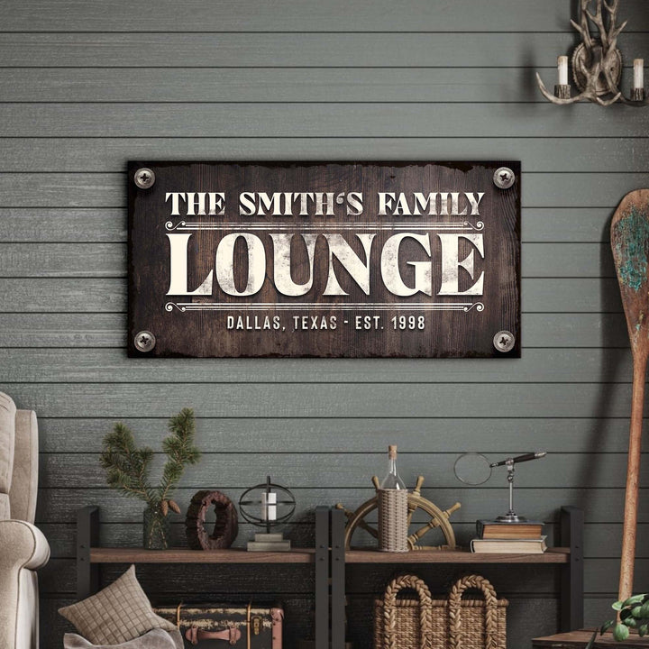 Family Lounge Sign