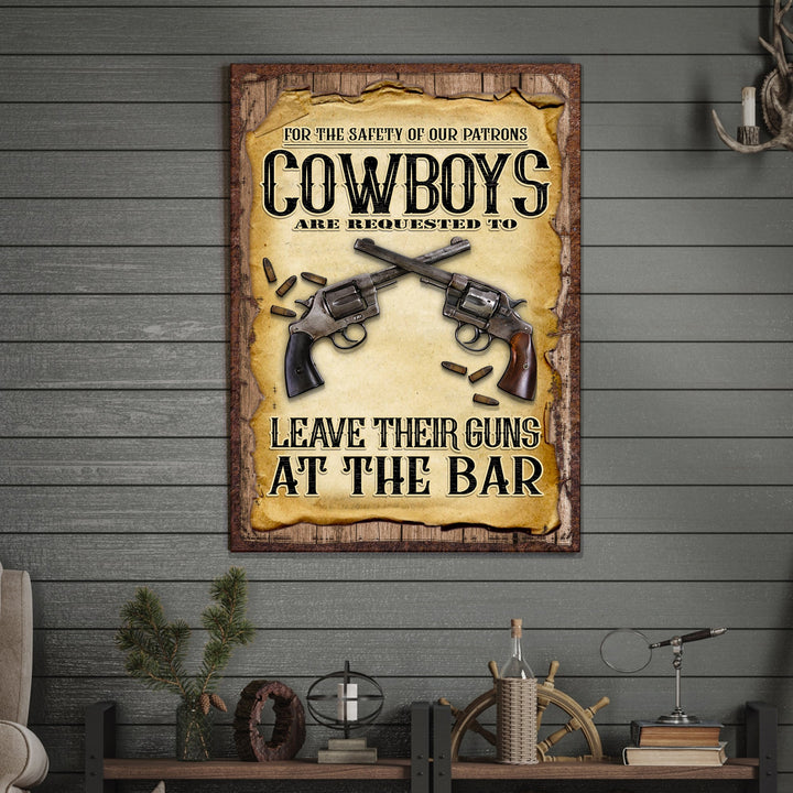 Cowboy Safety Sign