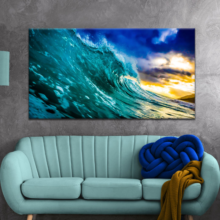 Fast Waves Canvas Wall Art