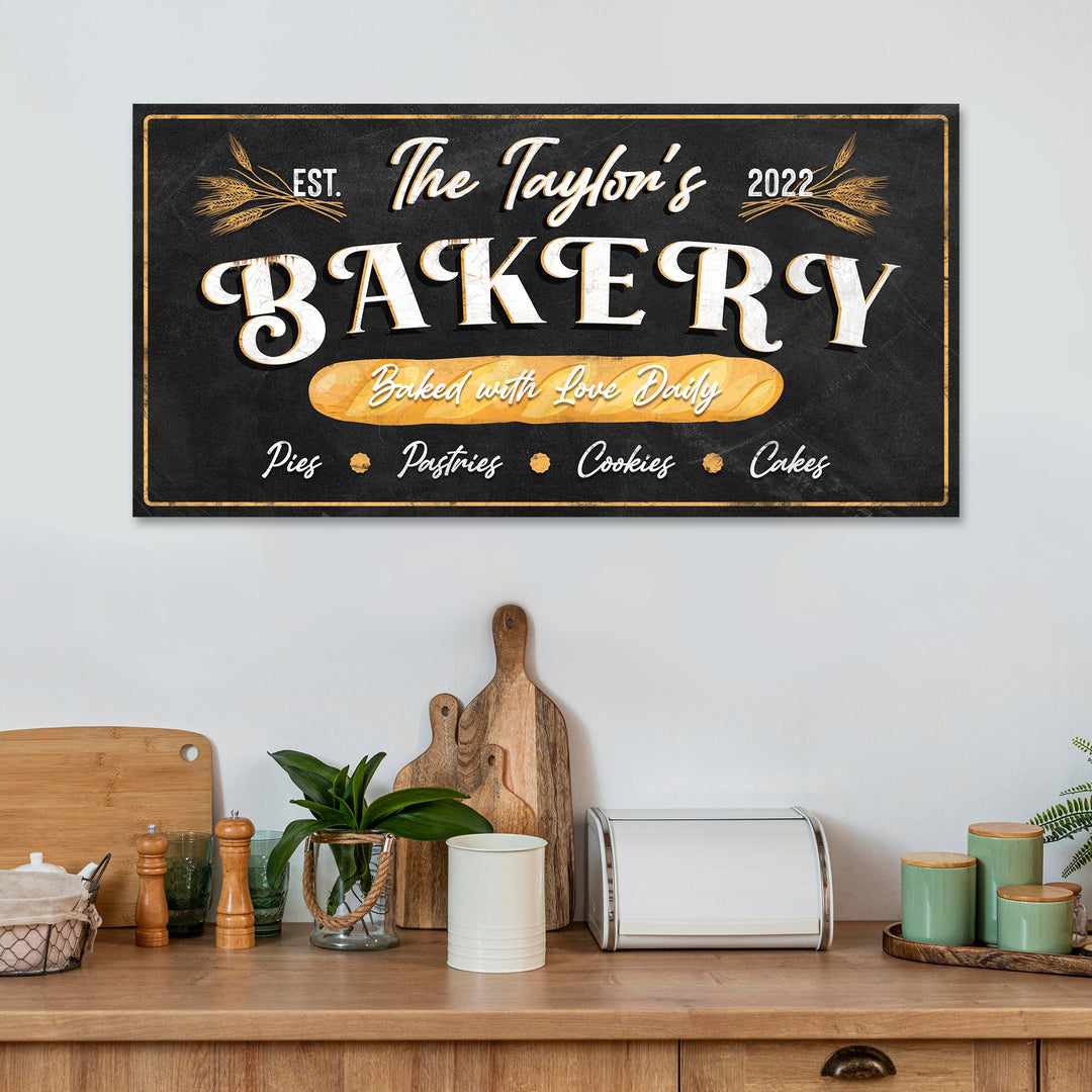 Baked With Love Daily Bakery Sign