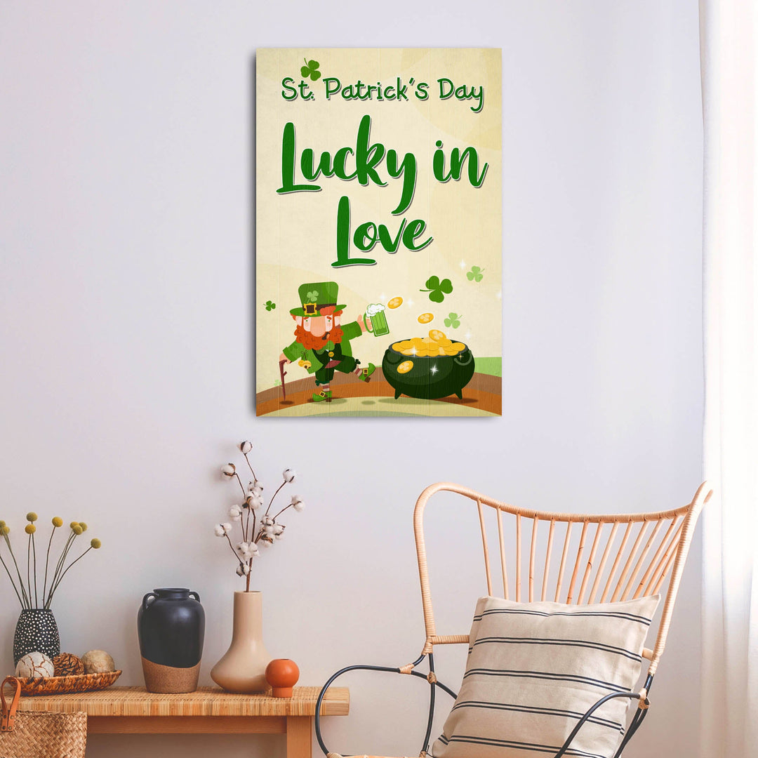 St. Patrick's Day Lucky In Love Sign