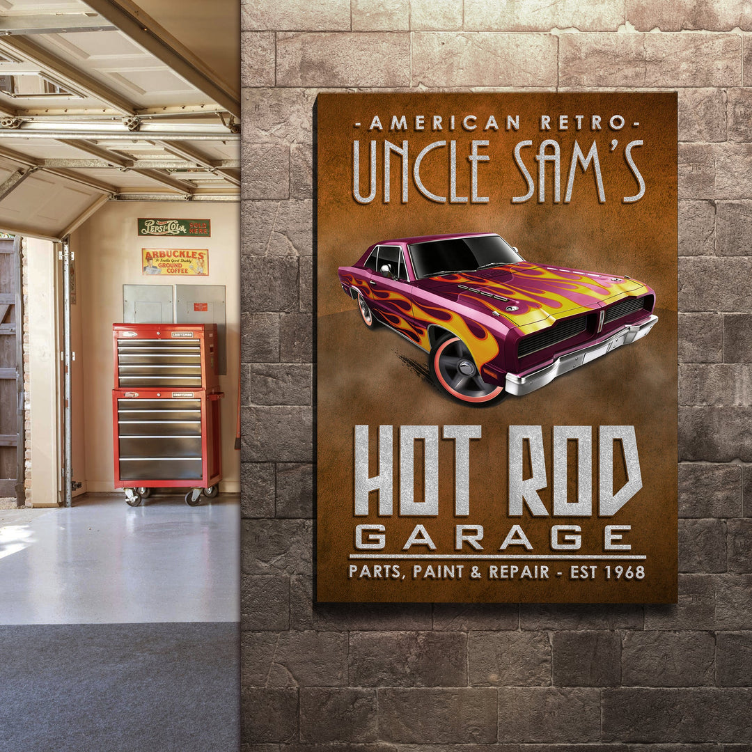 American Retro Garage Hot Rod Sign