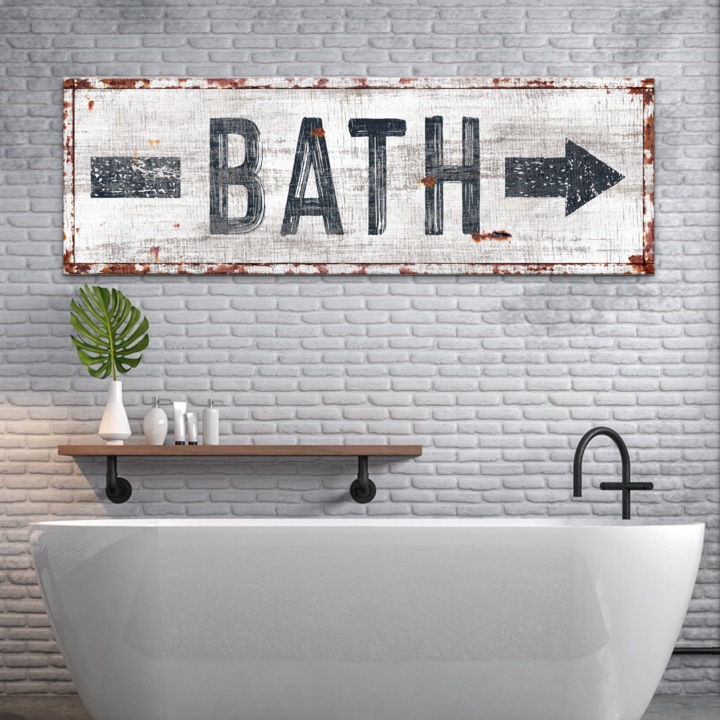 Bath Arrow Sign
