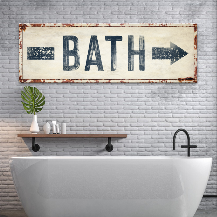 Bath Arrow Sign