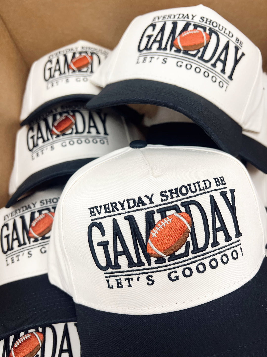 Everyday Should Be Gameday - Black Vintage Trucker Hat