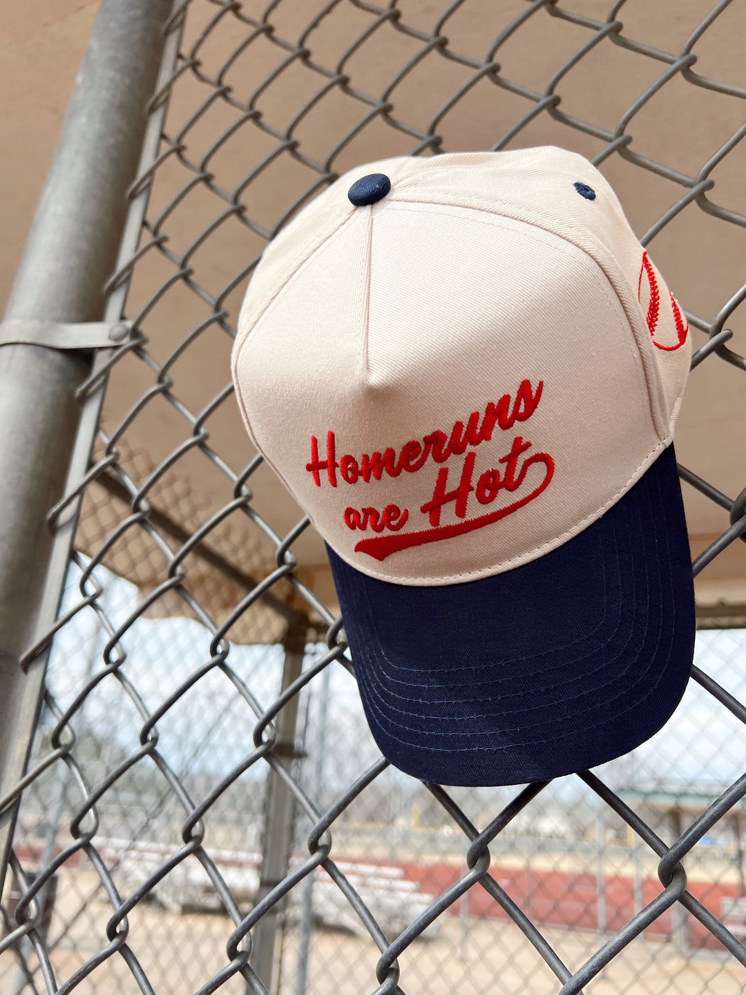 Homeruns are Hot - Navy Vintage Trucker Hat