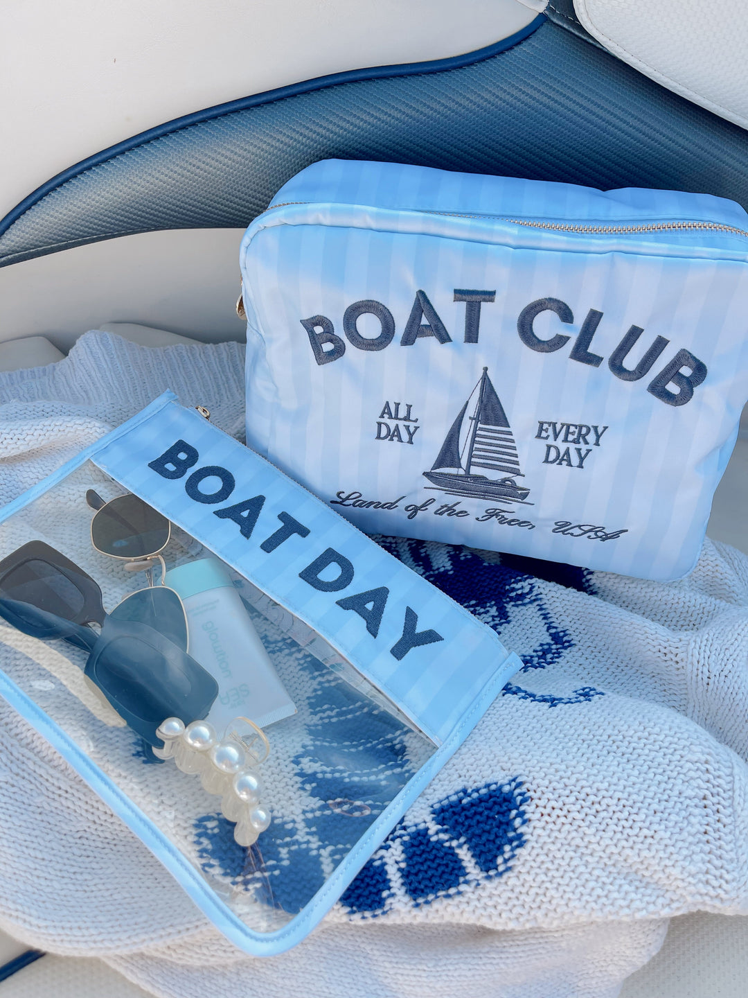 Boat Club - Blue Stripes XL Bag