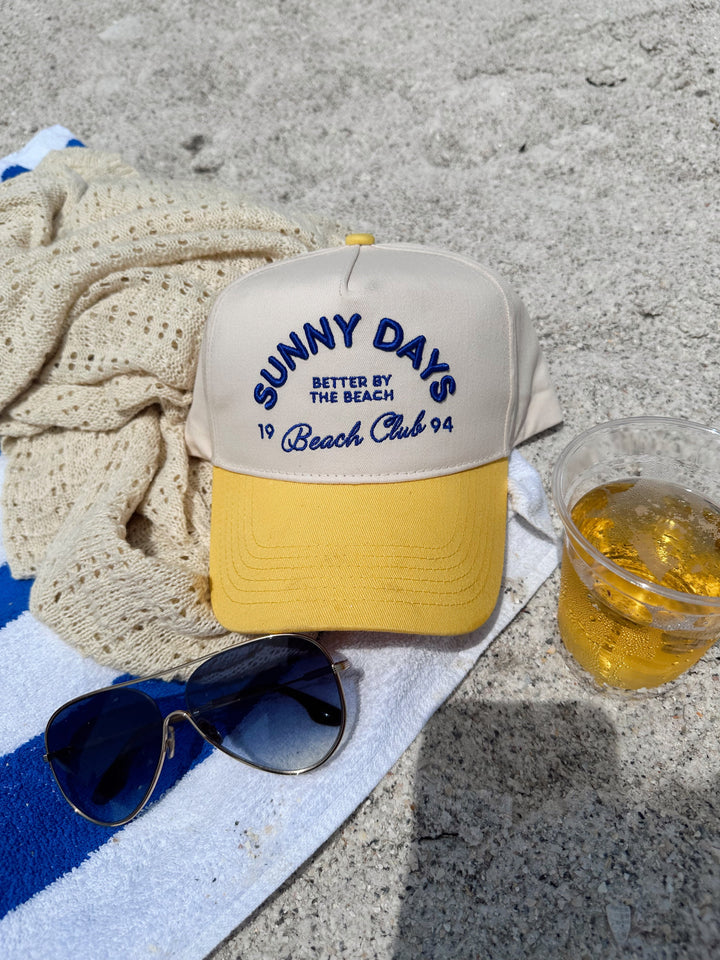 Sunny Days - Yellow Vintage Trucker Hat