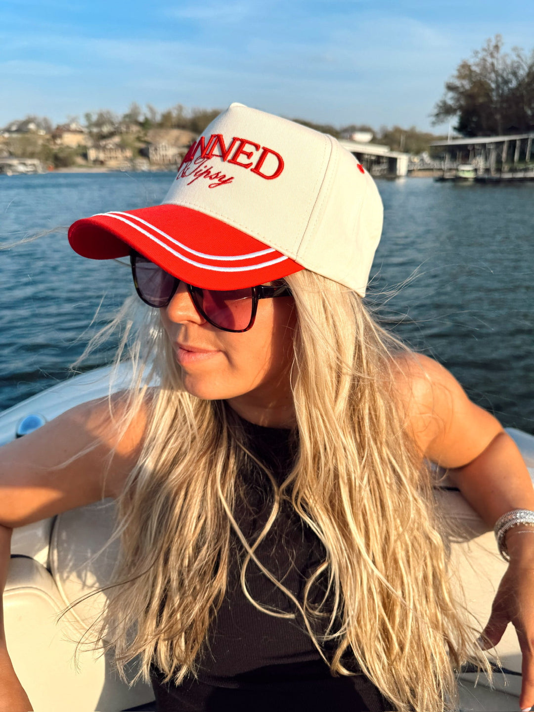 Tanned & Tipsy - Red Vintage Trucker Hat