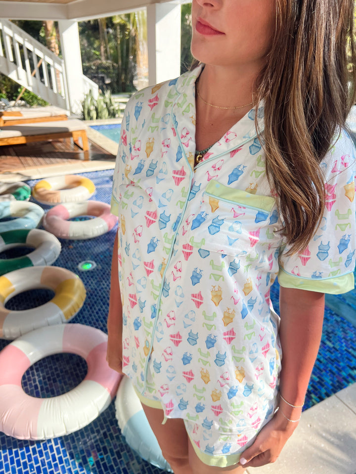 Bikinis - Short Sleeve Pajama Set