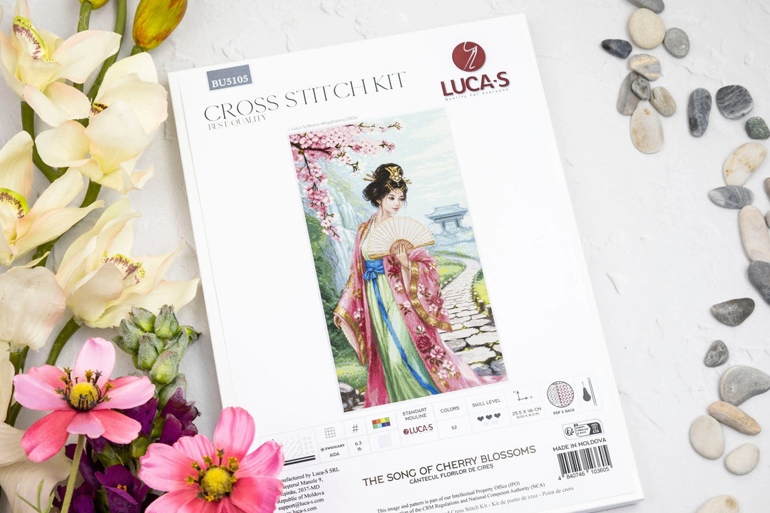 The Song of Cherry Blossoms BU5105L Counted Cross-Stitch Kit