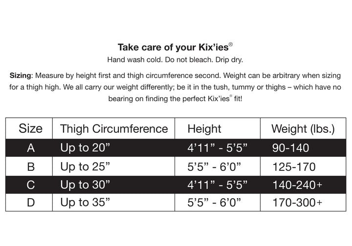 Tiffany: It Doesn't Have to Glitter to be a Diamond. Petite to Plus Size Thigh Highs