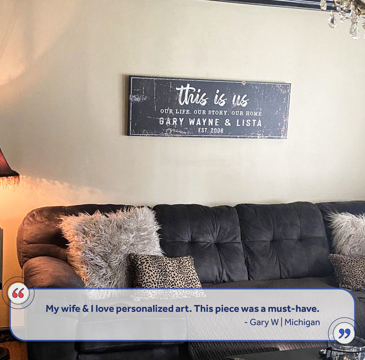 This Is Us Rustic Sign II