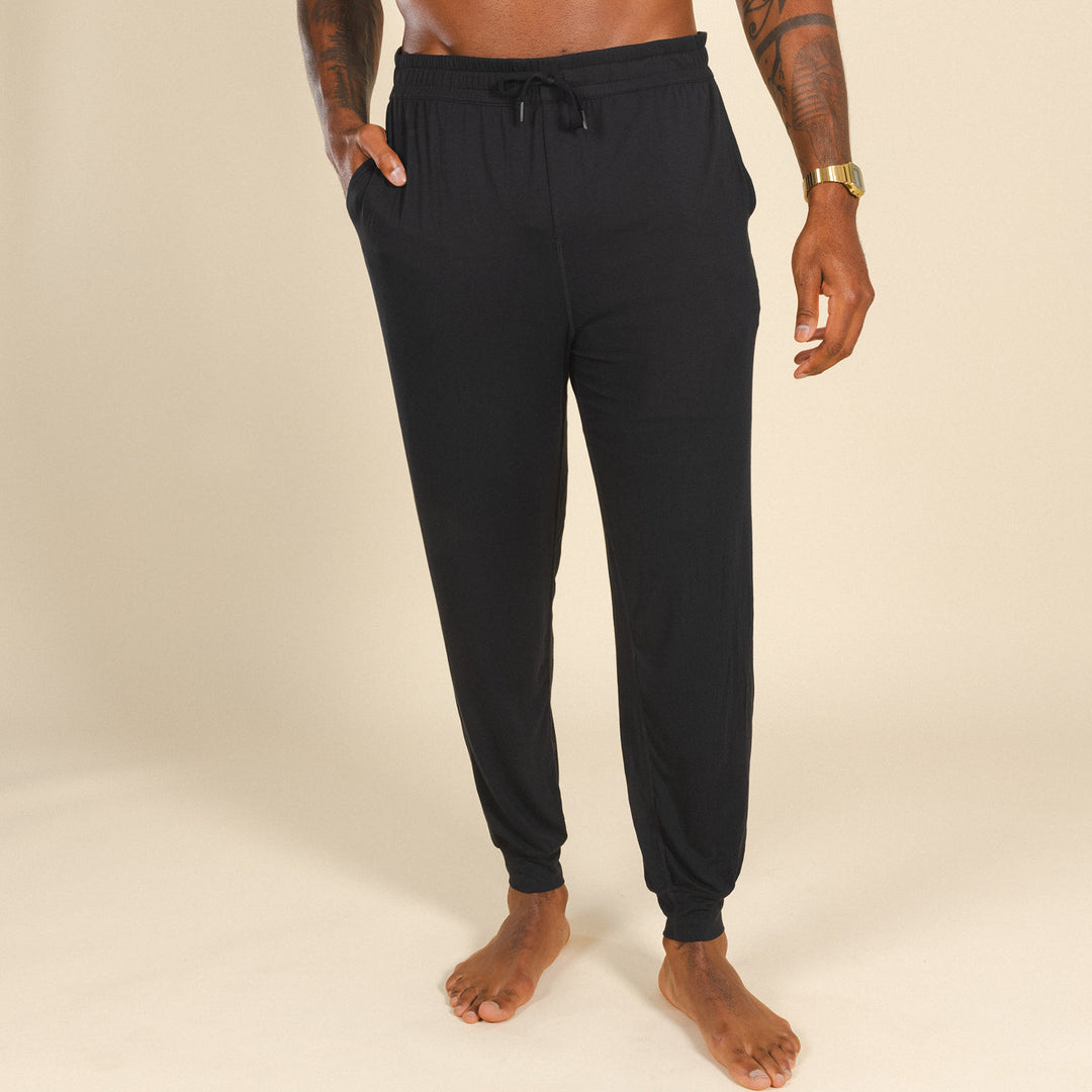 The Threat Level Midnight | Black SleepDeep™ Men’s Pajama Joggers
