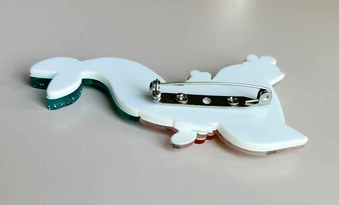 Tiki Merkitty Brooch by Miss Fluff x Lipstick & Chrome