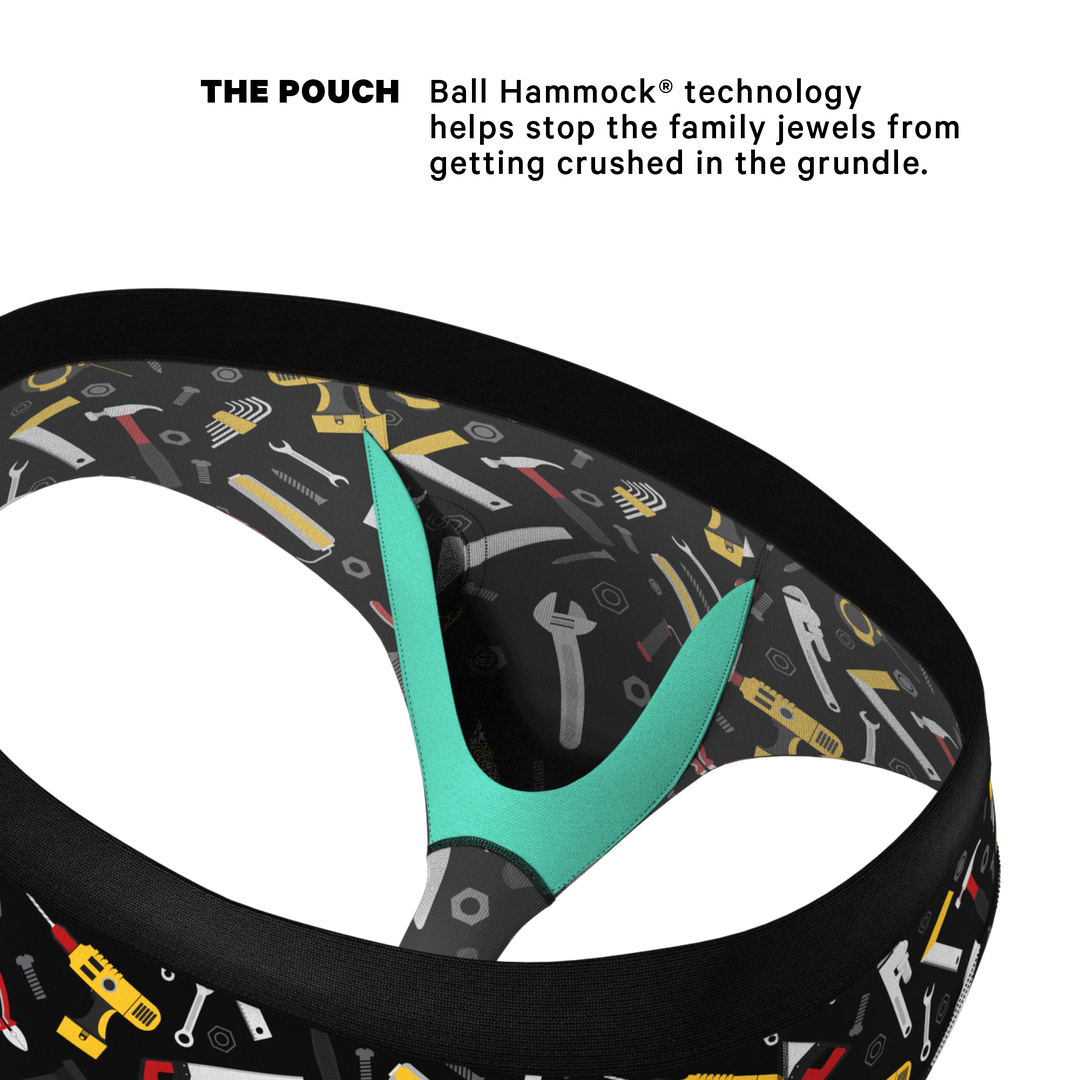 The Tool Belt | Hammer and Tools Ball Hammock® Pouch Underwear Briefs