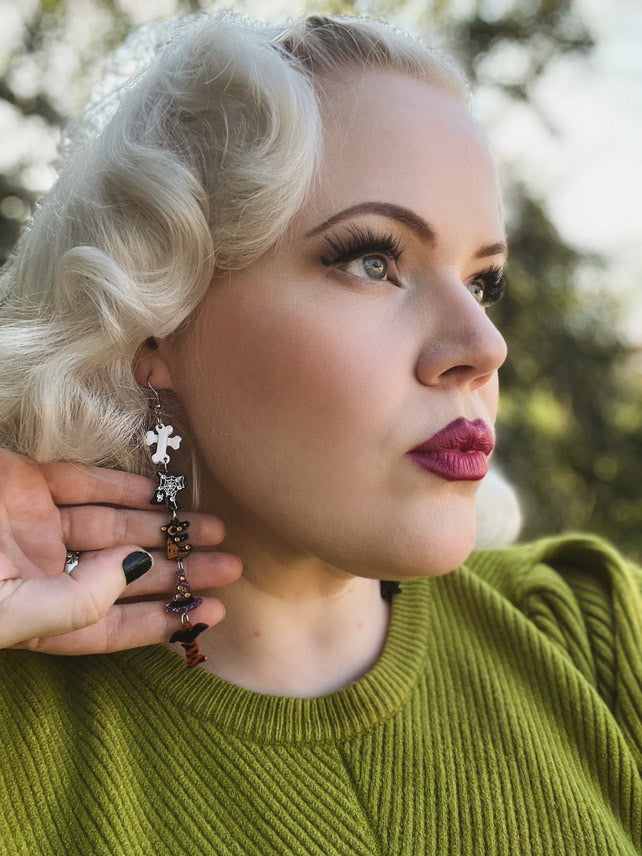 Treat Earrings by Lipstick & Chrome