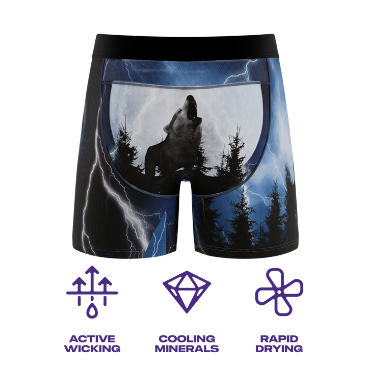The Truck Stop Classic | Gas Station Wolf paradICE™ Cooling Ball Hammock® Underwear
