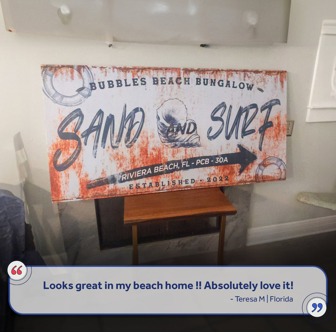 Sand And Surf Sign V