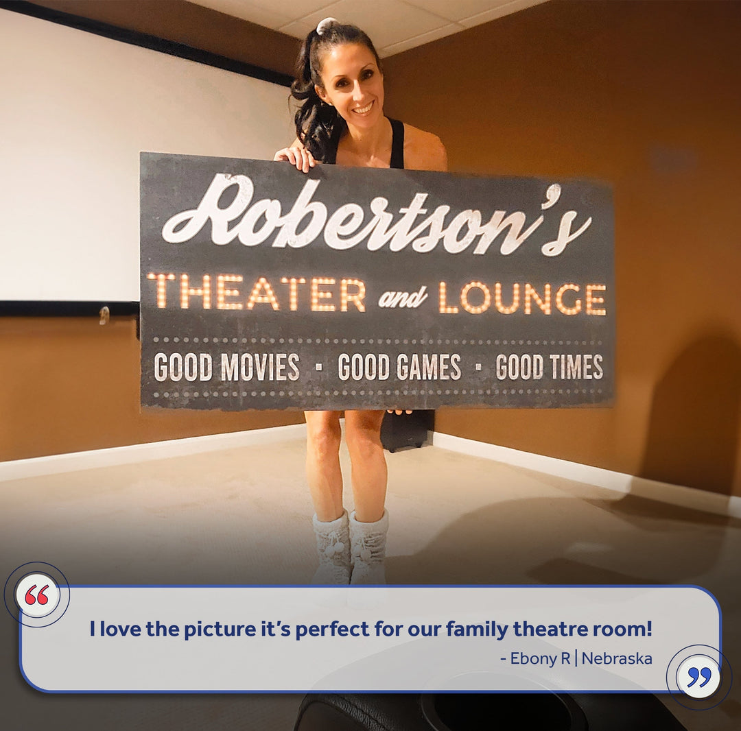 Family Theater and Lounge Sign III