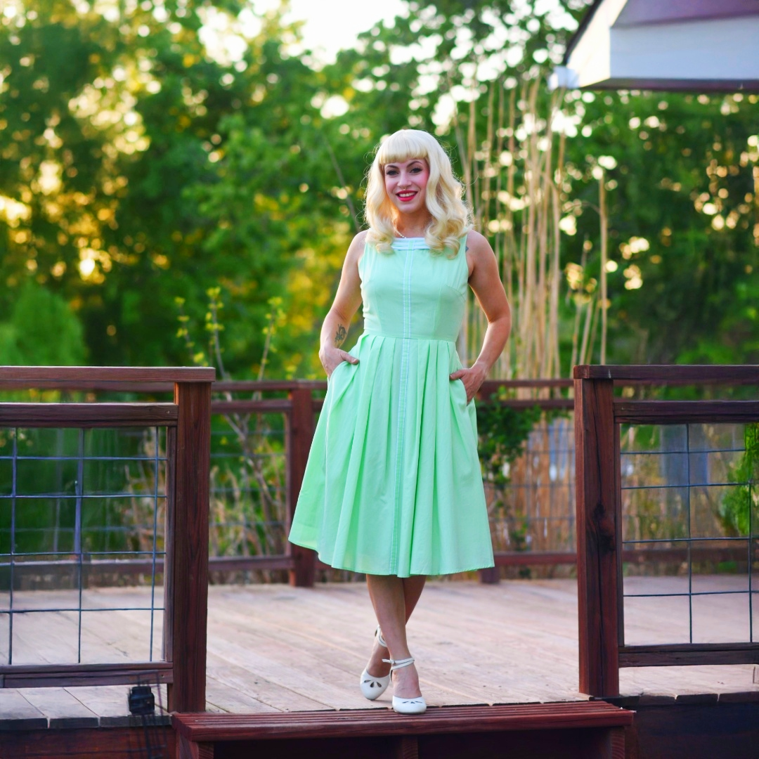 Samantha A-Line 60s-Inspired Dress