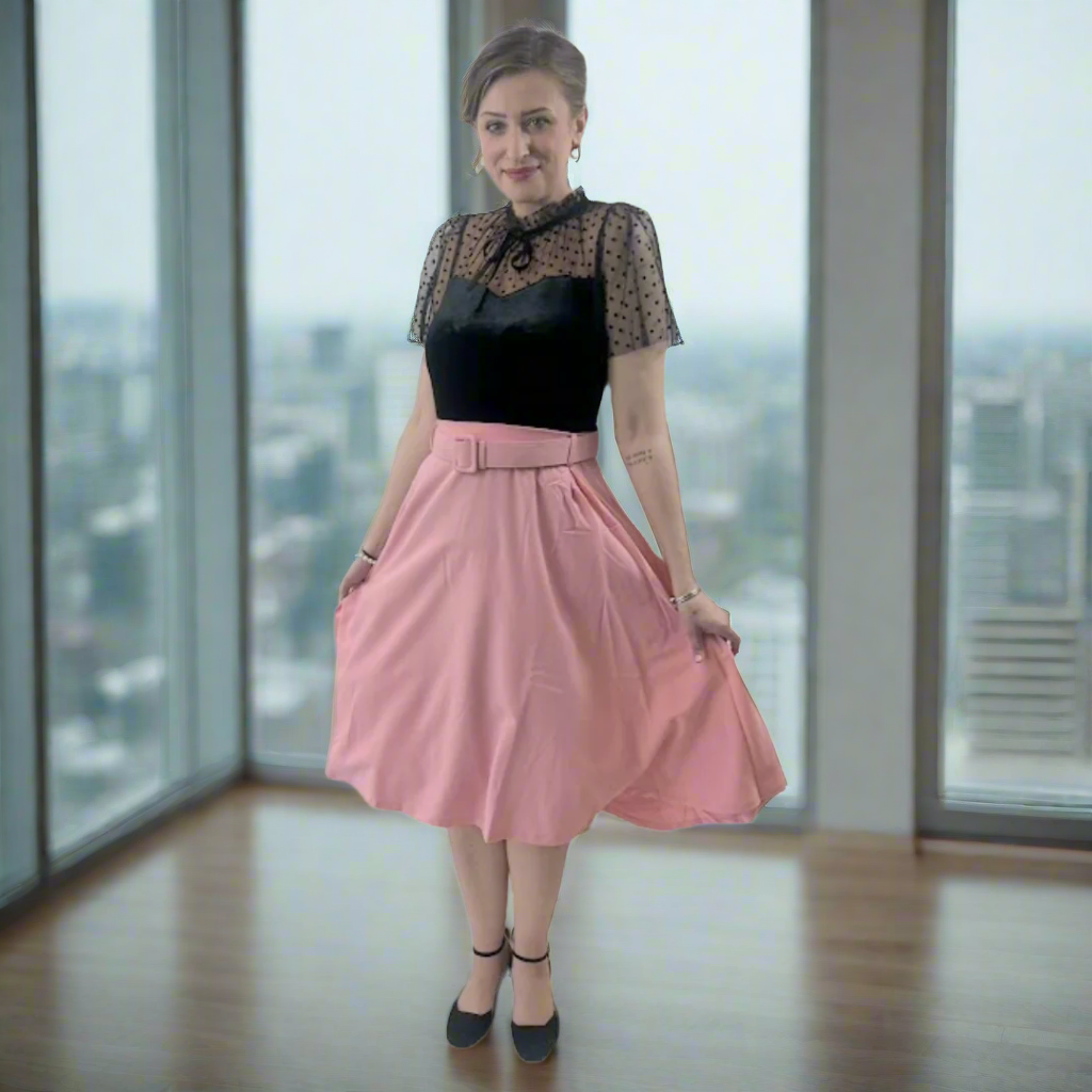 Colette Blouse in Black Velvet