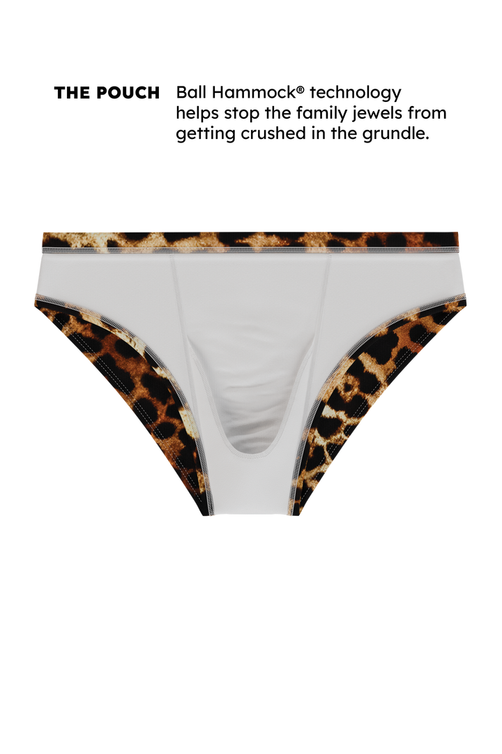 The Hot Spots | Leopard Ball Hammock® Pouch Swim Briefs