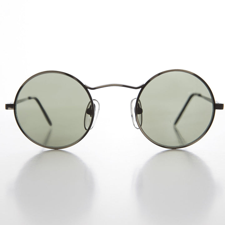 Round Wire Rim Teashade Vintage Sunglass - Vox 1