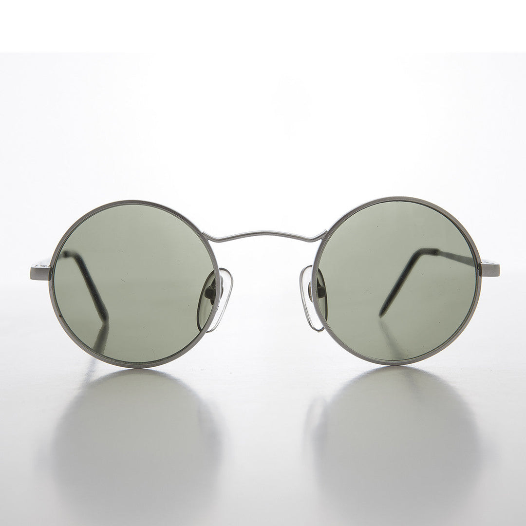 Round Wire Rim Teashade Vintage Sunglass - Vox 2