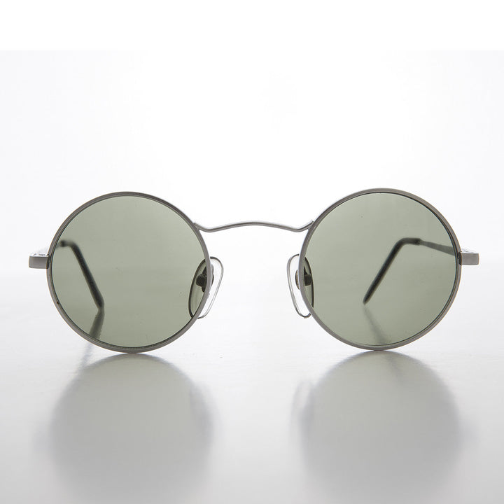 Round Wire Rim Teashade Vintage Sunglass - Vox 2