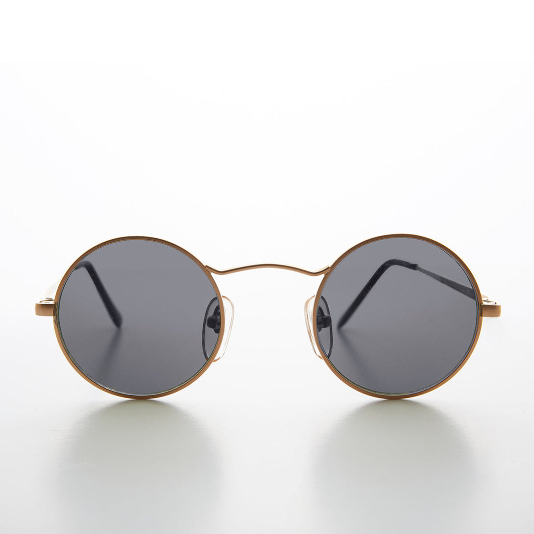 Round Wire Rim Teashade Vintage Sunglass - Vox 2