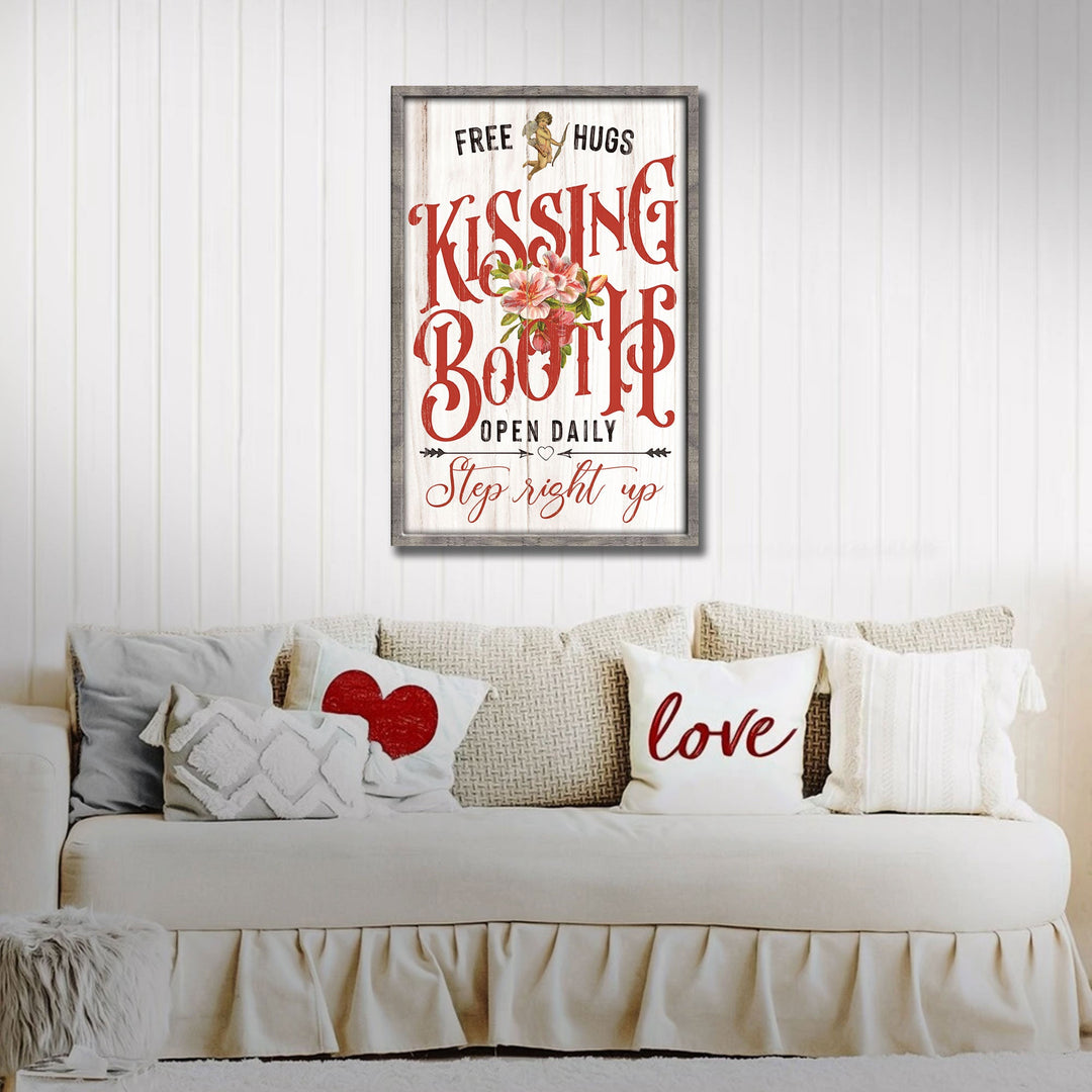 Valentines Day Kissing Booth Sign